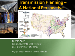 National Transmission Planning Efforts Azar