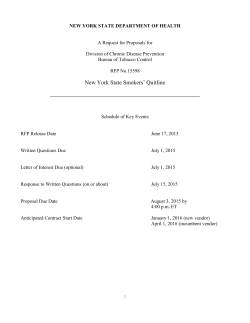 Request for Proposals