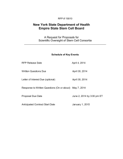 Request for Proposals