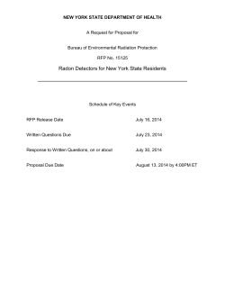 Request for Proposals