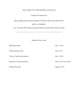 Request for Proposals