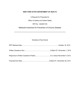 Request for Proposals