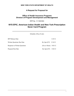 Request for Proposals