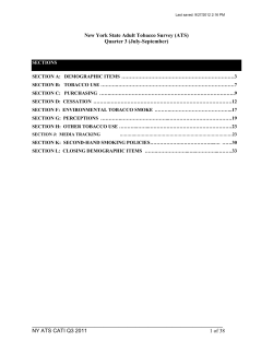 New York State Adult Tobacco Survey (ATS)