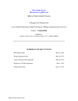 Request for Proposals