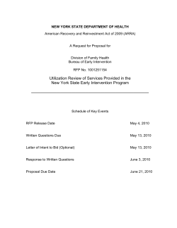 Request for Proposals