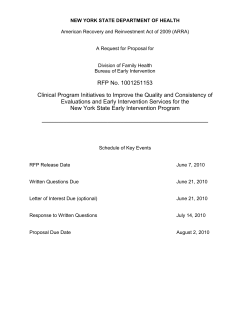 Request for Proposals