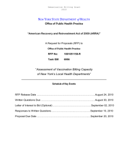 Request for Proposals