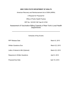 Request for Proposals