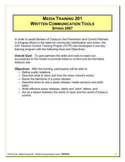 Training Materials #3 - Written Communication Tools