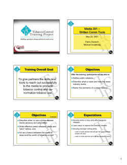 Training Materials #1 - PowerPoint Presentation