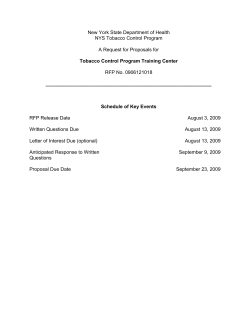 Request for Proposals