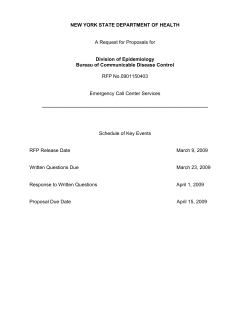 Request for Proposals