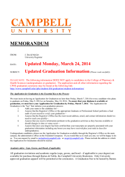 Graduation Information 2014