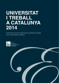 (AQU Catalunya, 2014)