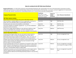 Leveling Workload Workgroup Ideas