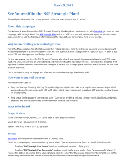 Strategic Plan - Communications Article