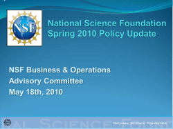 Post Award/Policy Update