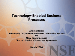 Technology Enabled Business Processes