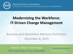 Modernizing the Workforce - IT-Driven Change Management