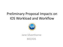 NSF Workforce Challenges- Managing Workload- Program Viewpoint