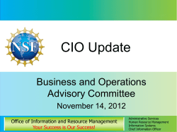 CIO Update
