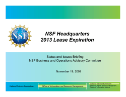 BO Nov 09 Briefing Future NSF final