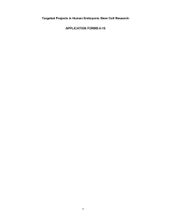 Application Forms 6 through 16