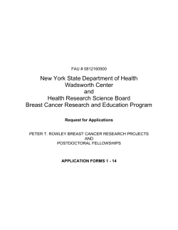 Application Forms 1 through 14