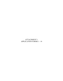 Attachments 1 through 14