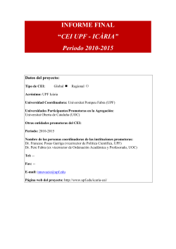 Informe final (2010 - 2015)
