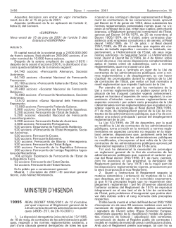 Reial Decret 1098/2001, de 12 d'octubre,pel qual s'aprova el Reglament general de la Llei de contractes de les administracions p bliques.