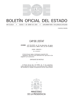 Llei 59/2003, de 19 de desembre, de signatura electr nica