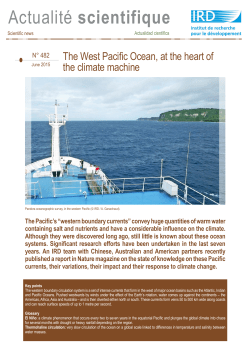 Scientific news n&deg;482 ( PDF , 1807 Ko)