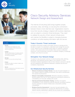Network Design and Assessment Services