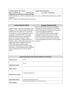 Nov. 3-4 CA-4 Common Assessment