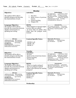 Lesson Plan, November 11-14, 2014