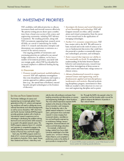 Investment Priorities