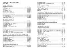 Tarifes del campus del Poblenou i del campus de la Ciutadella