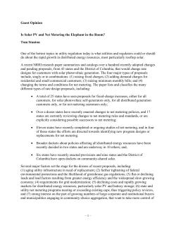 Is Solar PV and Net Metering the Elephant in the Room? &nbsp;Tom Stanton, NRRI