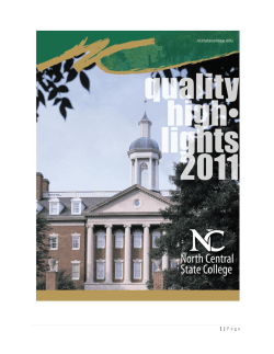 Quality Highlights - 2011