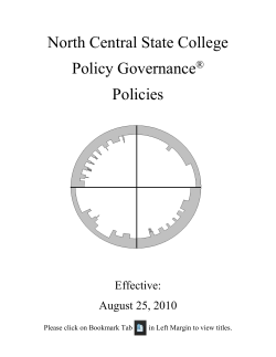 Policy Governance