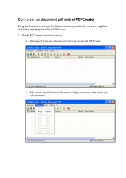 Com crear fitxers PDF