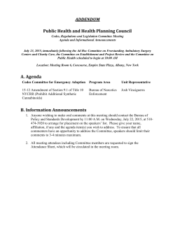 Agenda Addendum
