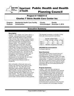 C Charles T Sitrin Health Care Center Inc