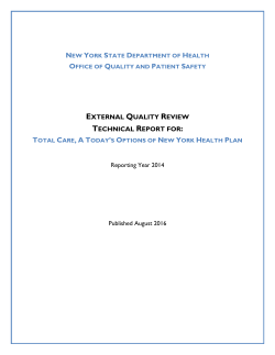 Total Care, A Today's Options of New York Health Plan, Inc.