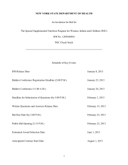 Invitation for Bids