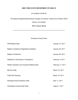 Invitation for Bids