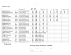 Charity Care Reporting Compliance for Approval ASCs - Original LL