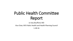 Public Health Committee Report